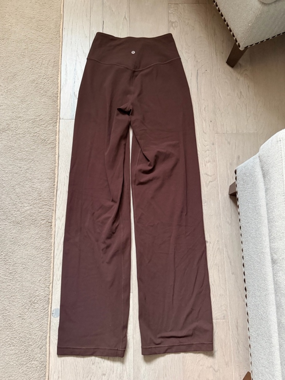 LULULEMON ALIGN HIGH RISE WIDE LEG TALL ESPRESSO - Picture 4 of 7